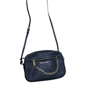 Michael Kors Black Satchel with Gold Accents